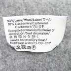 Loewe Wool Cashmere Anagram Embroidery Fringe Long Scarf Gray Red Recommended — view 8