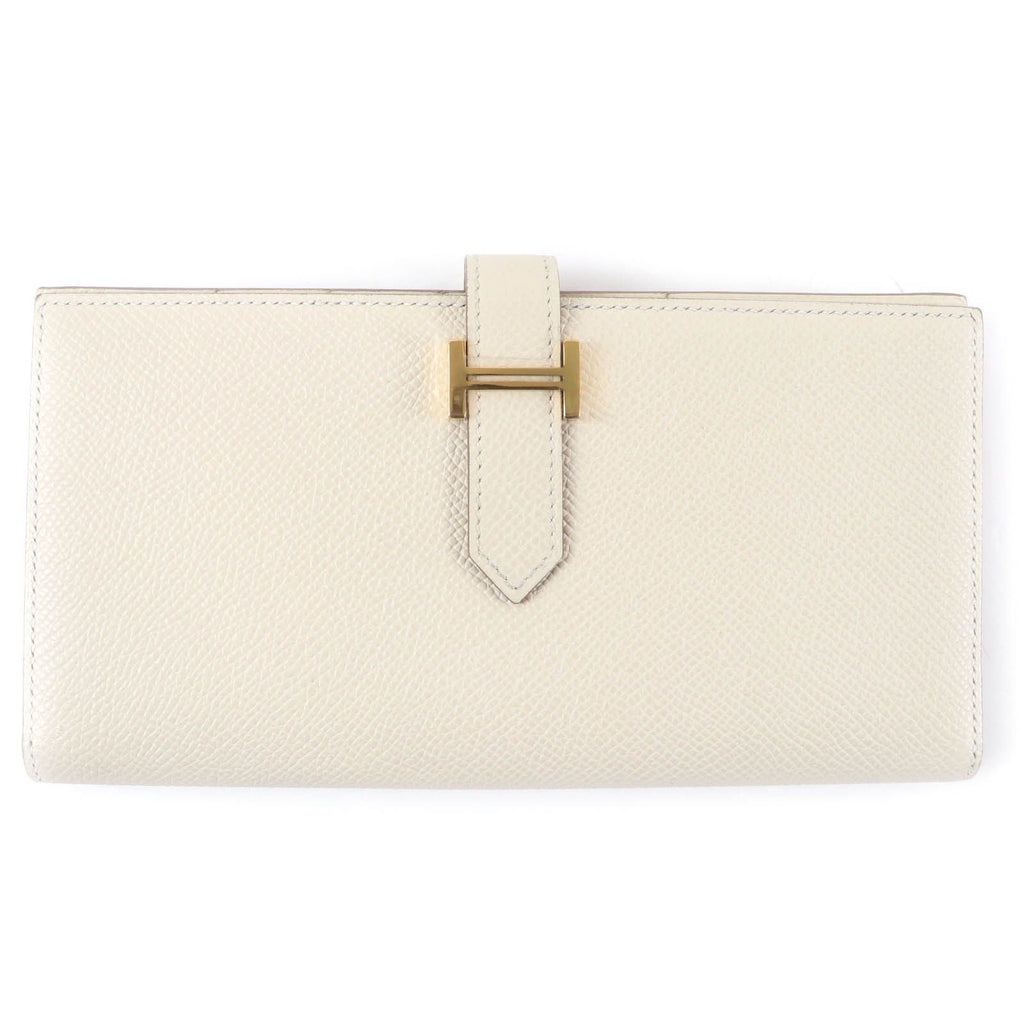 Hermes Bearn Souffle Chevre Misor Nata Gold Wallet