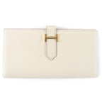 Hermes Bearn Souffle Chevre Misor Nata Gold Wallet