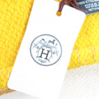 Hermes Daisangle Cashmere Citron Paille Logo 150 200 cm Large Scarf — view 8