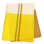 Hermes Daisangle Cashmere Citron Paille Logo 150 200 cm Large Scarf — view 3