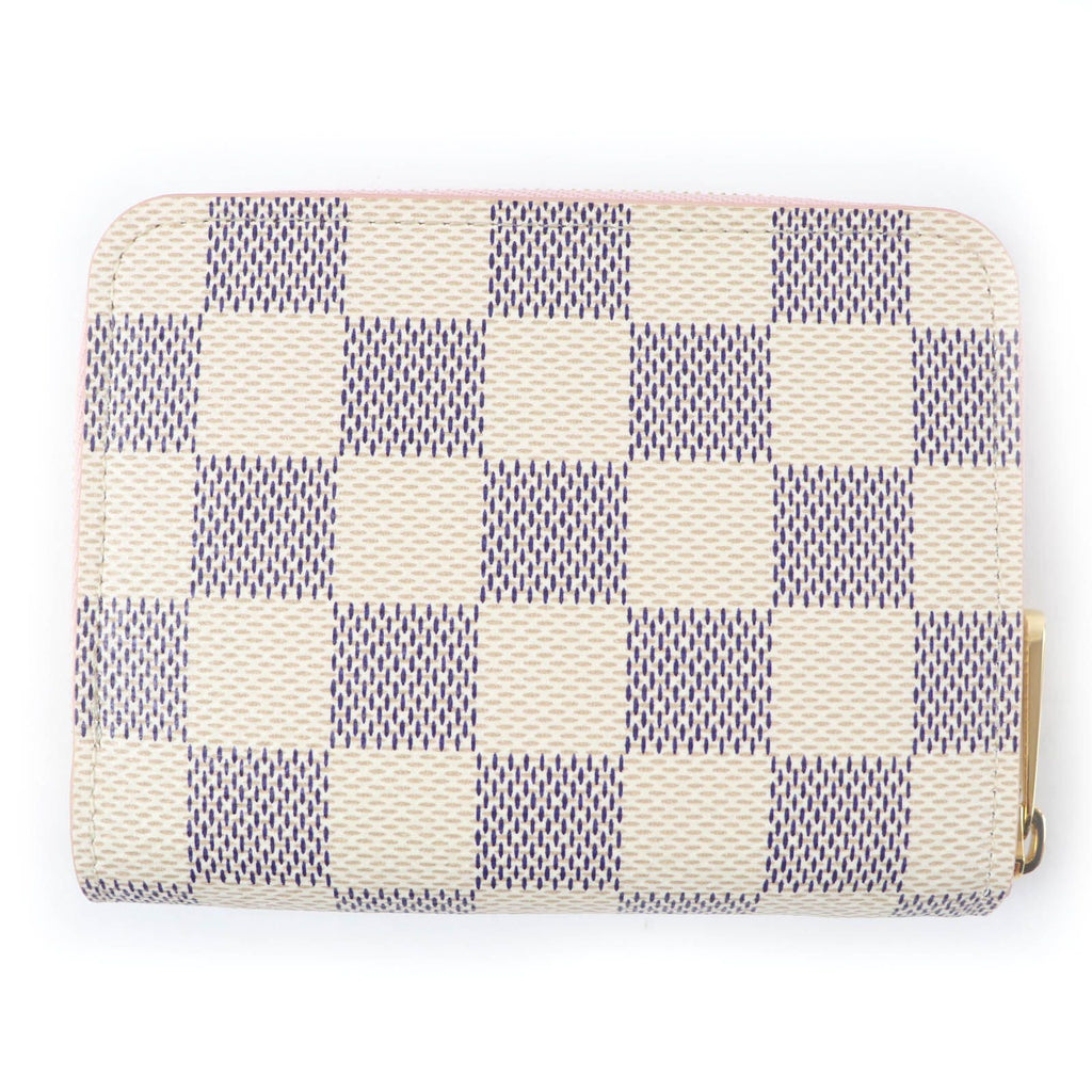 Louis Vuitton Zippy Coin Case Damier Azur Light Bliss Cream — view 3