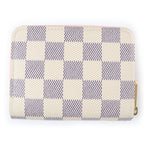Louis Vuitton Zippy Coin Case Damier Azur Light Bliss Cream — view 3