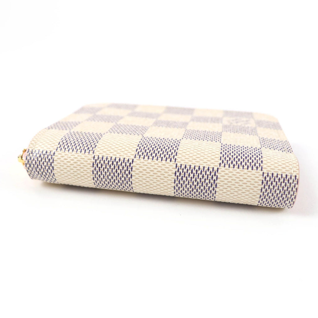 Louis Vuitton Zippy Coin Case Damier Azur Light Bliss Cream — view 4