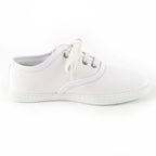 Hermes Innocent Leather Logo Patch Lace Up Low Cut Sneakers White — view 6