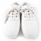 Hermes Innocent Leather Logo Patch Lace Up Low Cut Sneakers White — view 4