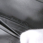 Gucci Guccissima Leather Bifold Wallet Compact Card Case Billfold Black — view 7