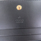 Gucci Guccissima Leather Bifold Wallet Compact Card Case Billfold Black — view 6