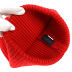 Louis Vuitton Bonnet LV Ahead Cashmere Logo Beanie Knit Cap Red Hat — view 6