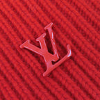 Louis Vuitton Bonnet LV Ahead Cashmere Logo Beanie Knit Cap Red Hat — view 7