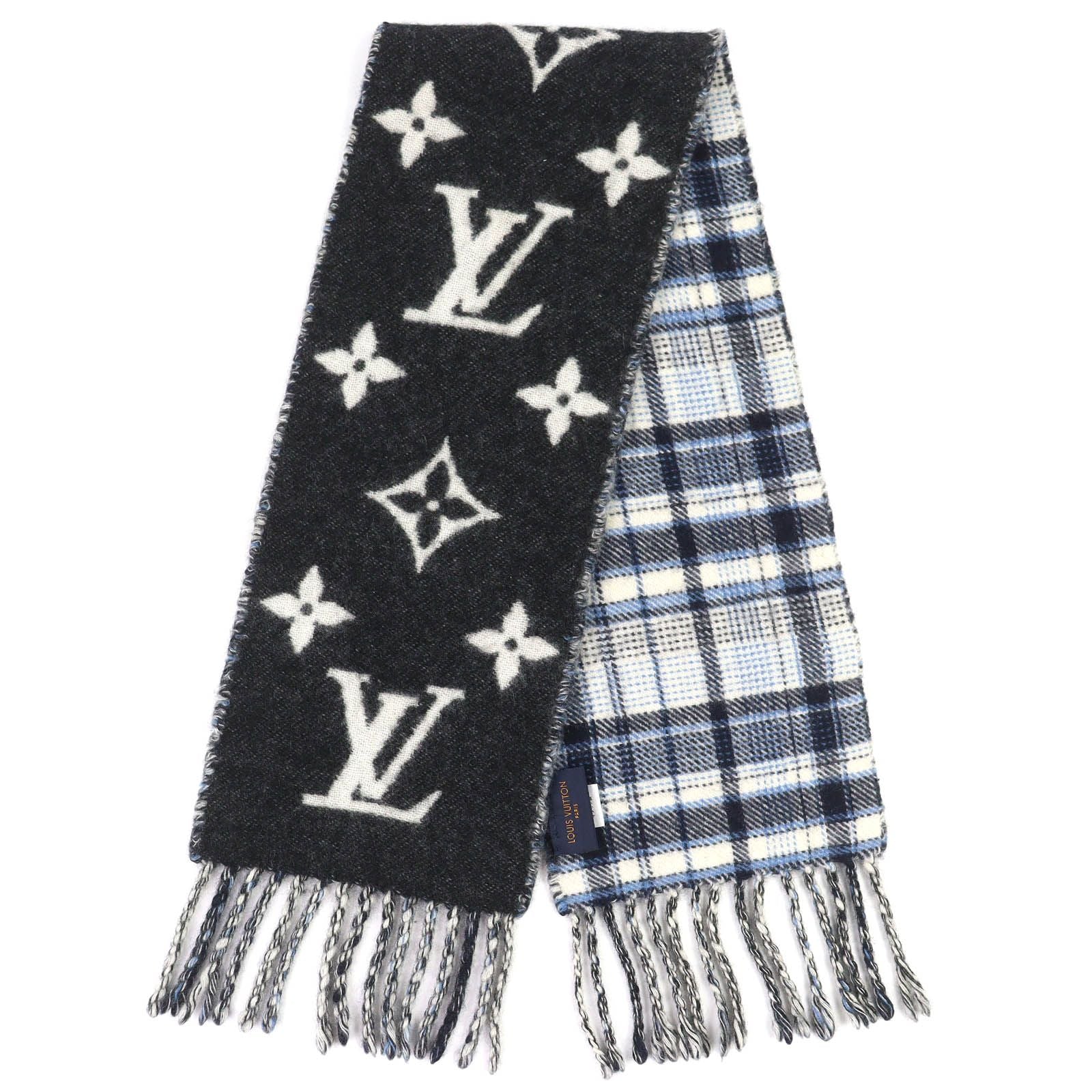 Louis Vuitton Echarpe Mini Reykjavik Cashmere 100% LV with Circle Brooch — view 3