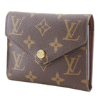 Louis Vuitton Portefeuille Victorine Monogram Canvas Brown Trifold Wallet — view 2