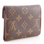 Louis Vuitton Portefeuille Victorine Monogram Canvas Brown Trifold Wallet — view 3