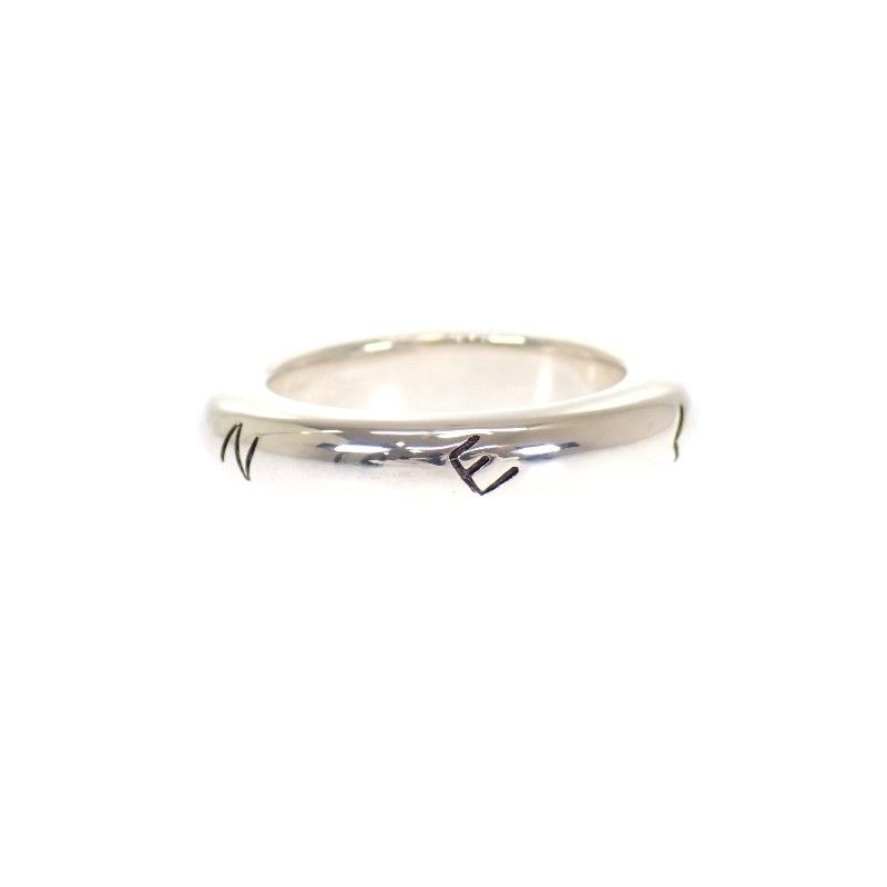 Chanel Logo Ring 925 Sterling Silver Vintage