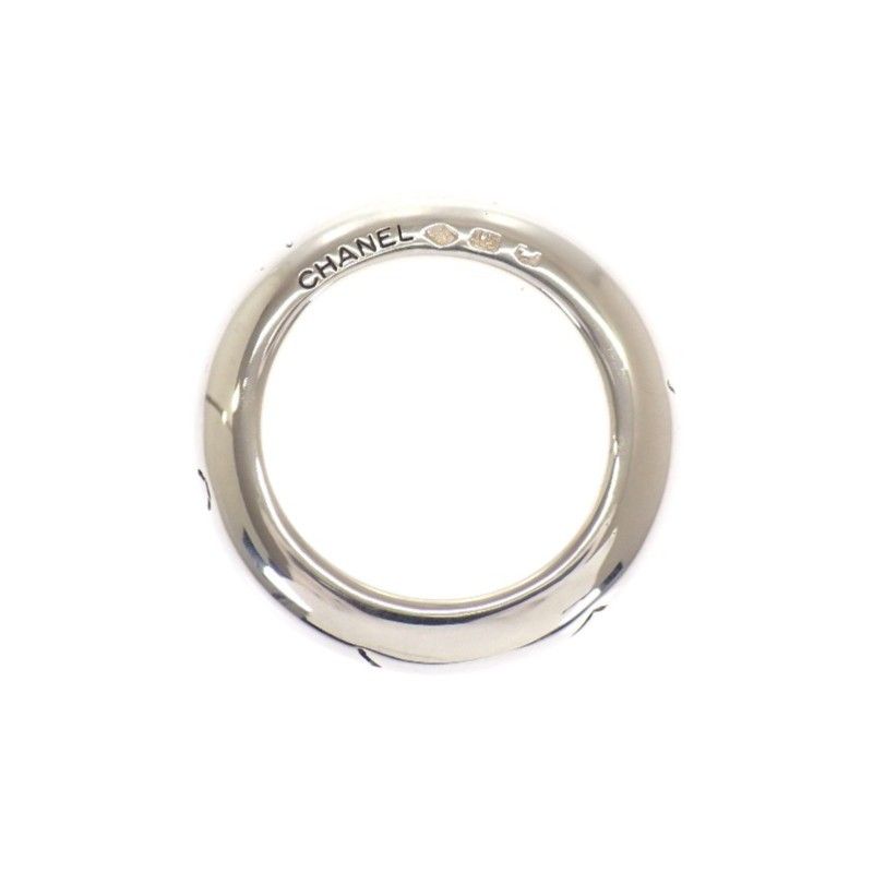 Chanel Logo Ring 925 Sterling Silver Vintage