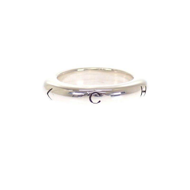 Chanel Logo Ring 925 Sterling Silver Vintage