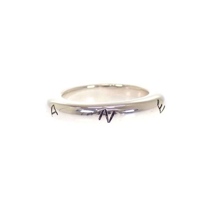 Chanel Logo Ring 925 Sterling Silver Vintage