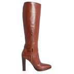 Hermes Boots Long Leather Heels Shoes — view 7