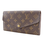 Louis Vuitton Portefeuille Sarah Monogram Canvas Brown Wallet — view 2