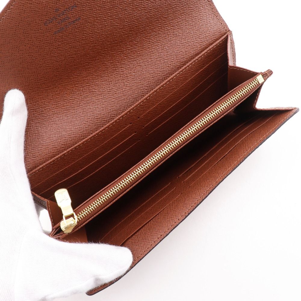 Louis Vuitton Portefeuille Sarah Monogram Canvas Brown Wallet — view 5