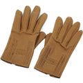 Hermes Leather Gloves 7 Brown Logo