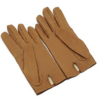 Hermes Leather Gloves 7 Brown Logo — view 2