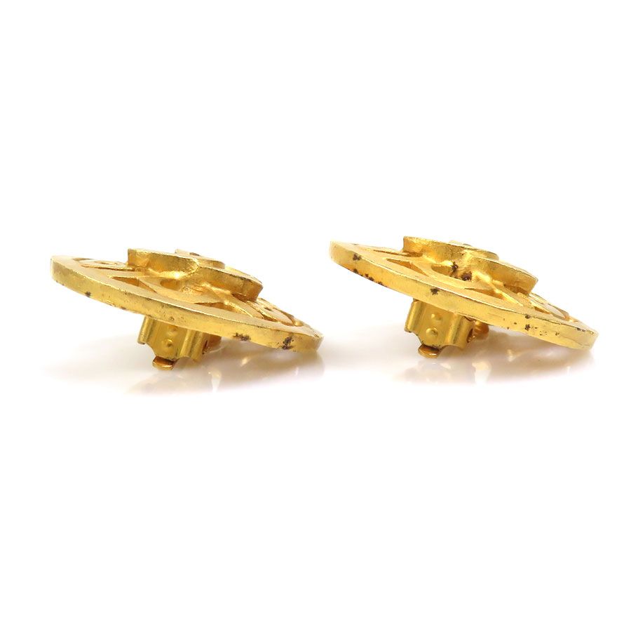 Chanel Earrings Vintee Gold — view 7