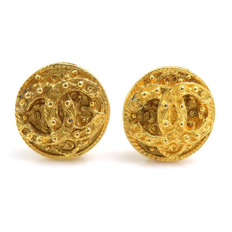 Chanel Earrings Vintee Gold