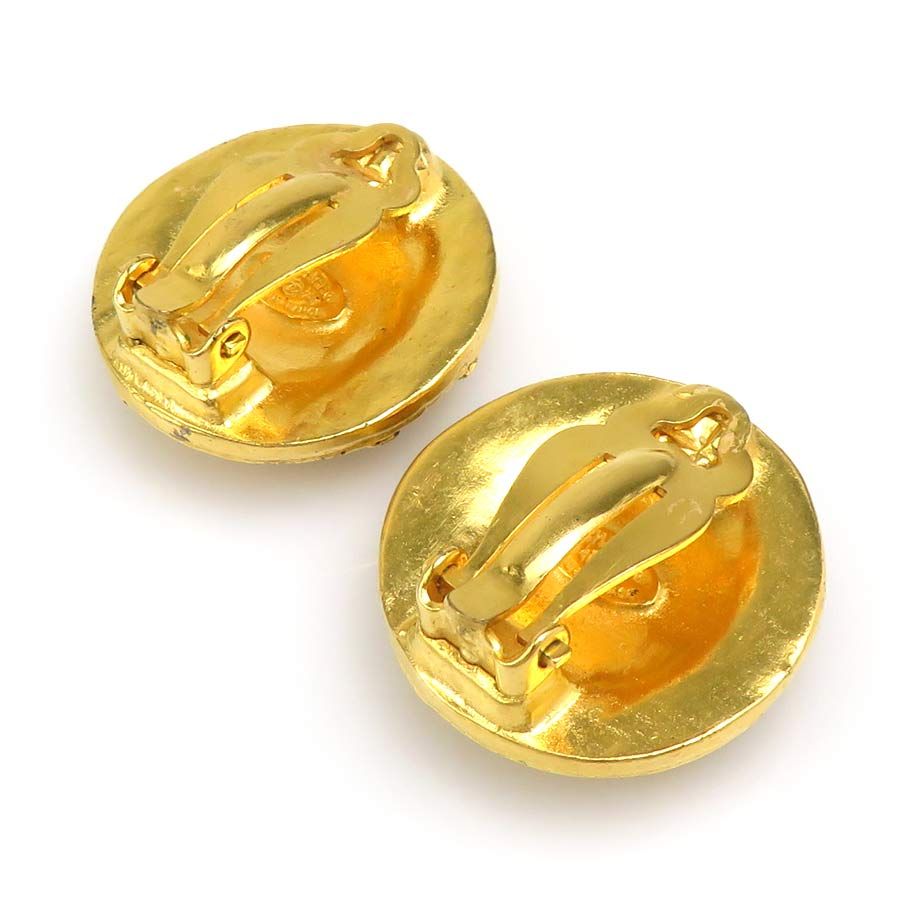 Chanel Earrings Vintee Gold — view 6