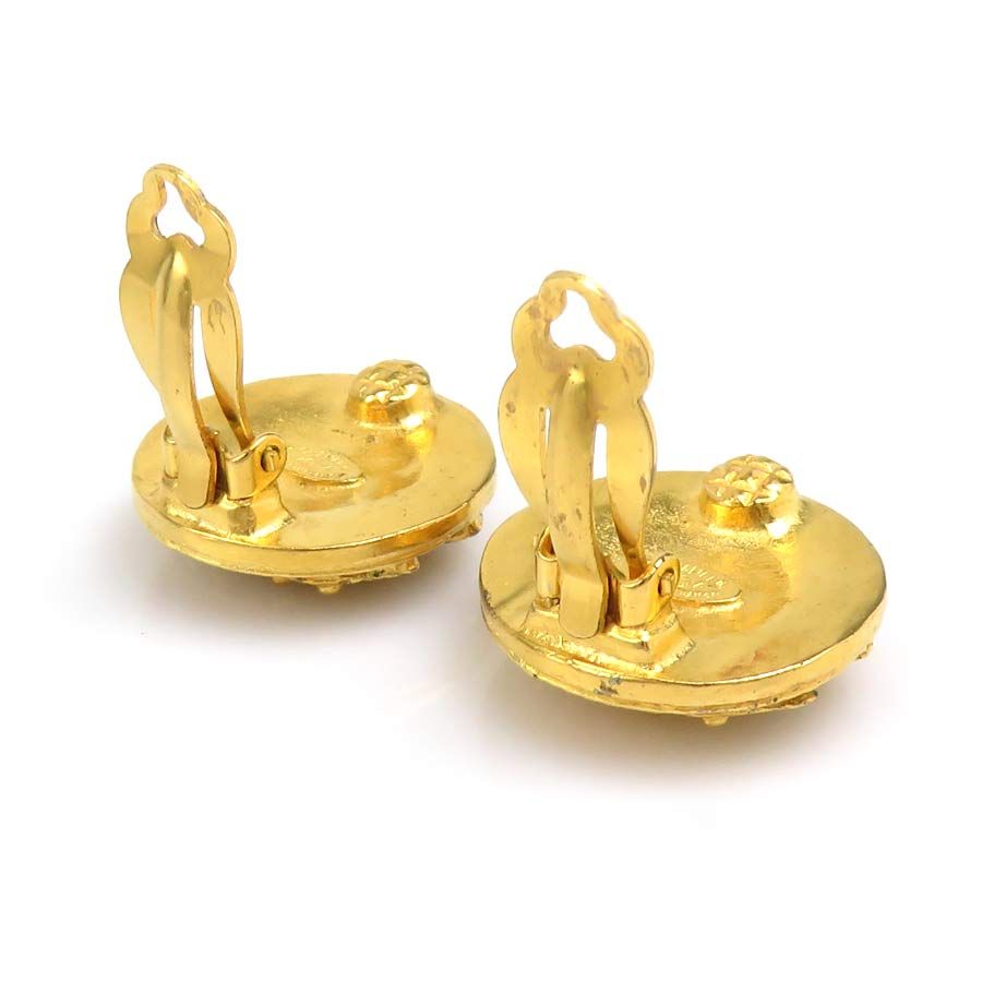 Chanel Earrings Vintee Gold — view 4