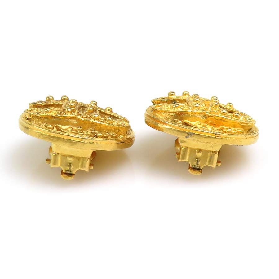 Chanel Earrings Vintee Gold — view 7