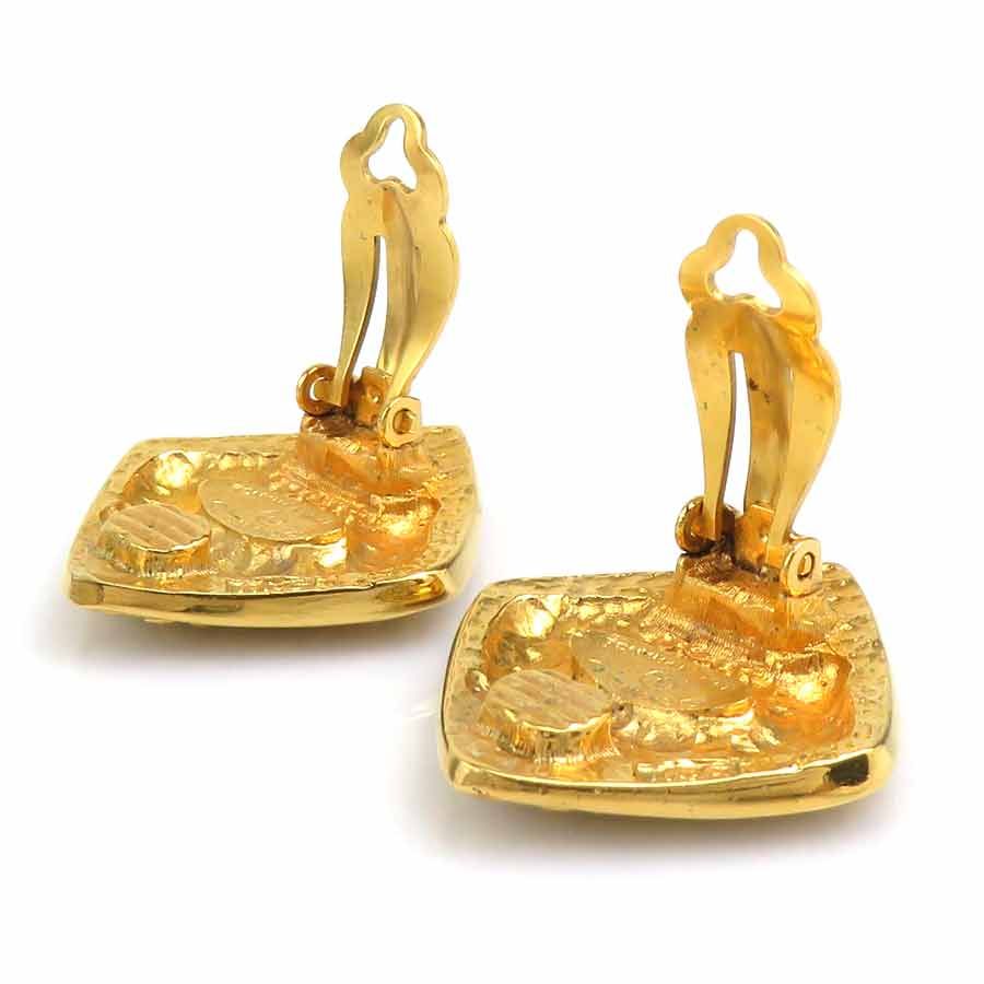 Chanel Earrings Vintee Gold — view 6