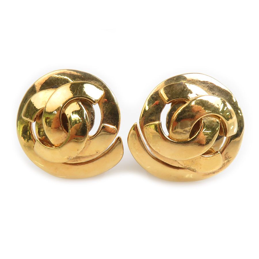 Chanel Earrings Vintee Gold