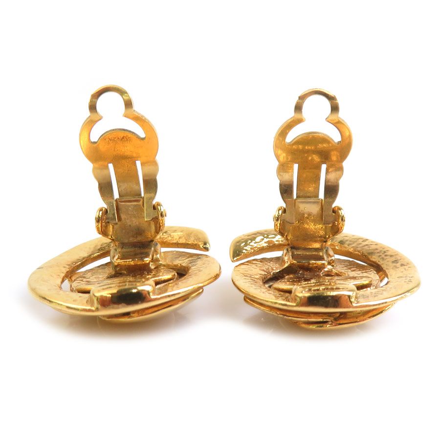 Chanel Earrings Vintee Gold — view 6