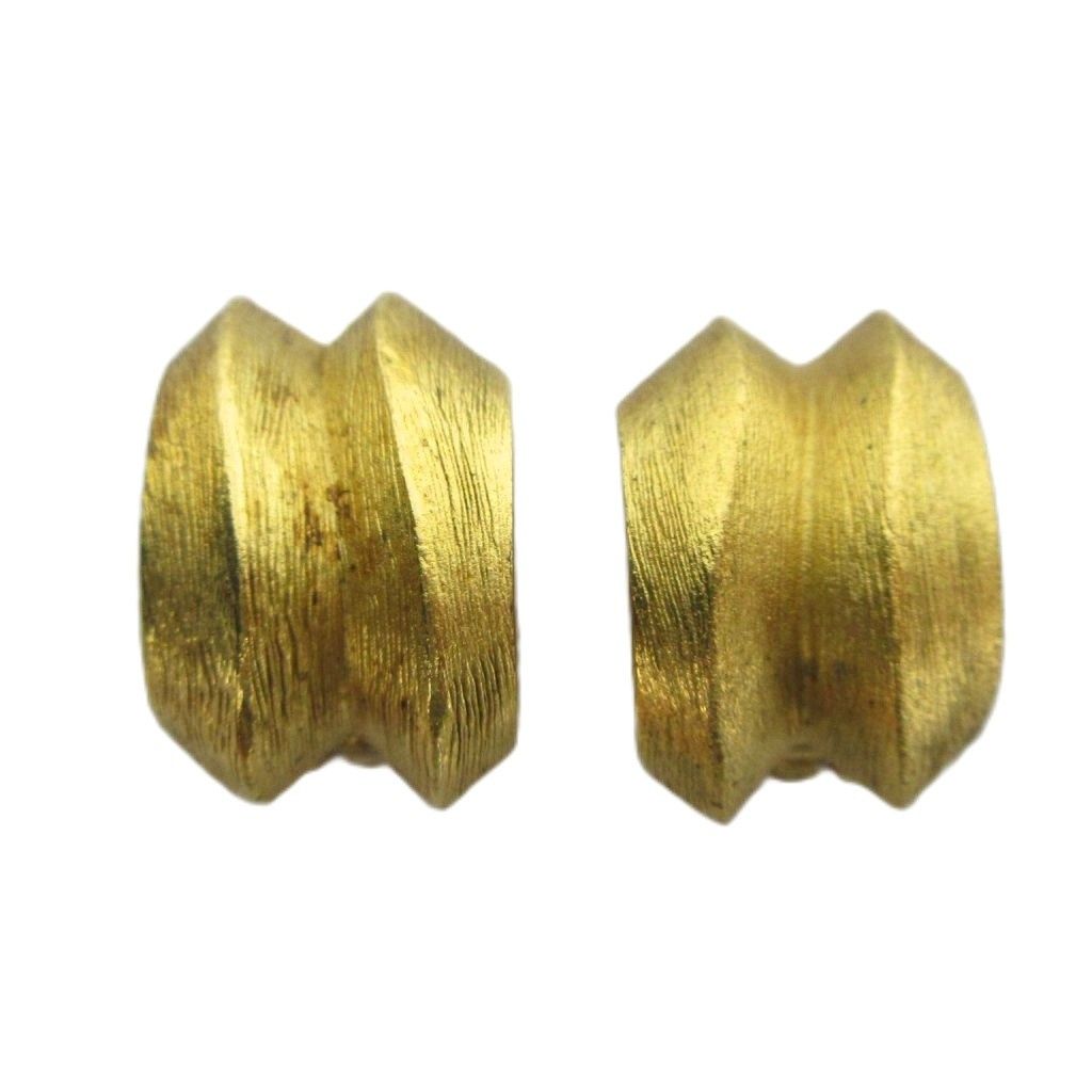 Dior Earrings Clip on Log Vintage Gold