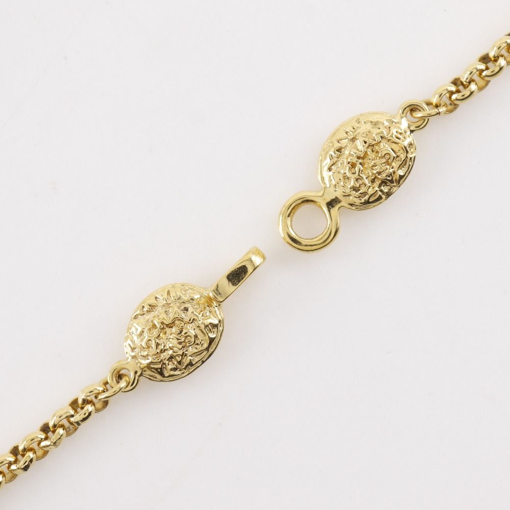 Chanel CC Logo Vintage Gold Plated Necklace — view 6