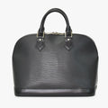 Louis Vuitton Alma PM Handbag Epi Leather Black Gold