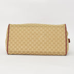 Gucci GG Canvas Boston Bag Sherry Line Leather Brown — view 8