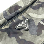 Prada Second Bag Triangle Logo Camouflage Nylon Gray — view 6