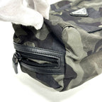 Prada Second Bag Triangle Logo Camouflage Nylon Gray — view 5
