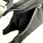 Prada Waist Bag Logo Nylon Black — view 5
