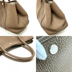 Hermes Tote Garden Party PM Negonda Etoupe Beige — view 6