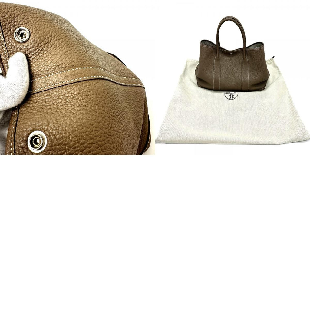 Hermes Tote Garden Party PM Negonda Etoupe Beige — view 9