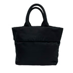 Prada Triangle Logo Nylon Leather Reversible 2-Way Shoulder Bag Black — view 3
