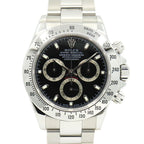 Rolex Cosmograph Daytona SS Black No Fine Needle Watch
