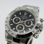 Rolex Cosmograph Daytona SS Black No Fine Needle Watch — view 3