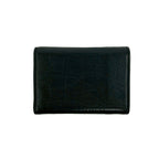 Saint Laurent Box Paris YSL Logo Leather Trifold Wallet Mini Black — view 2