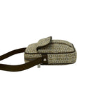 Celine C Macadam Logo Canvas Leather Mini Shoulder Bag Pochette Khaki Gold — view 5