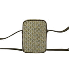 Celine C Macadam Logo Canvas Leather Mini Shoulder Bag Pochette Khaki Gold — view 3