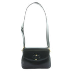 Gucci Vintage Shoulder Bag Box Calf Leather Turnlock Black MW — view 3